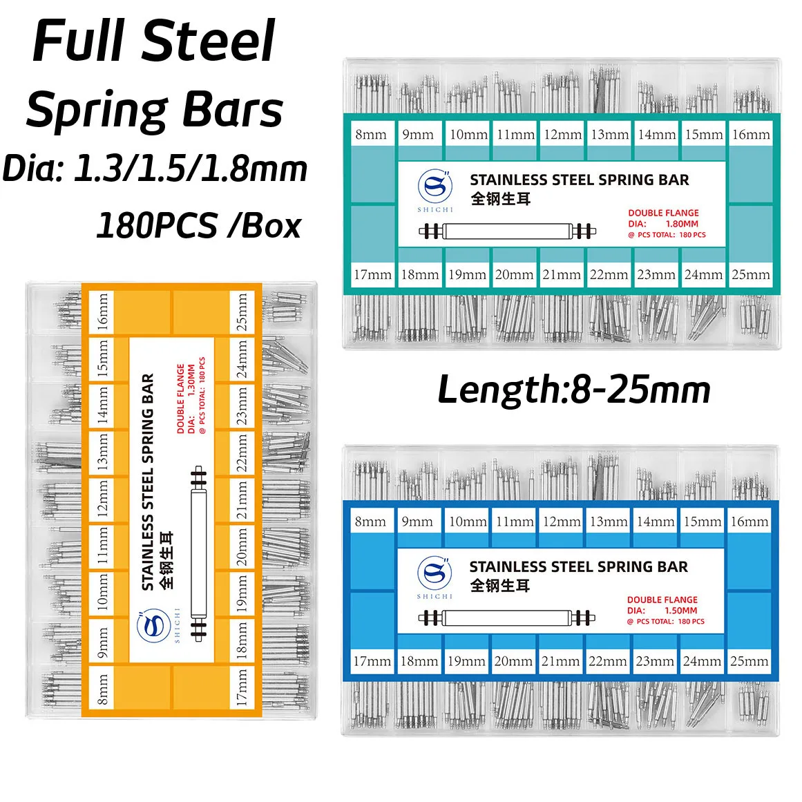 180PCS 1.3mm 1.5mm 1.8mm Set B - Spring Bar Tool Set ulasan dan harga