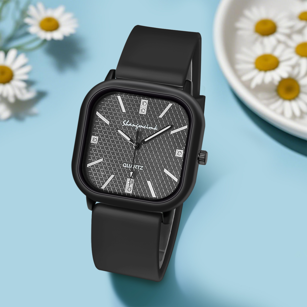 Jam Tangan Kuarsa dengan Casin - Silicone Band Women ulasan dan harga