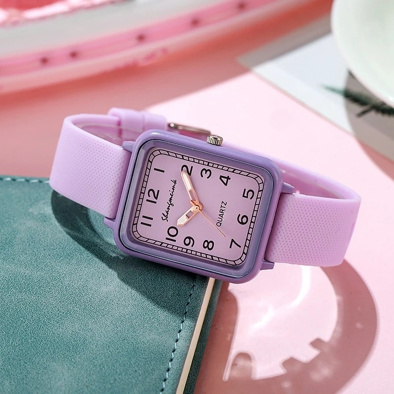 Jam Tangan Kuarsa Wanita Dial  - Silicone Band Women ulasan dan harga