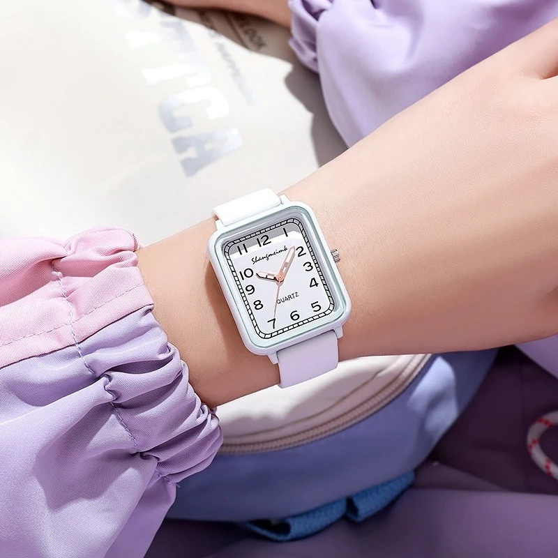 Jam Tangan Kuarsa Wanita Dial  - Silicone Band Women ulasan dan harga