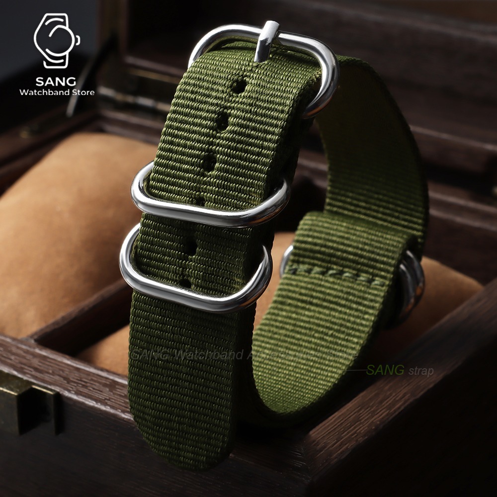 18mm 20mm 22mm 24mm Tali Jam T - Nato Strap Nylon ulasan dan harga