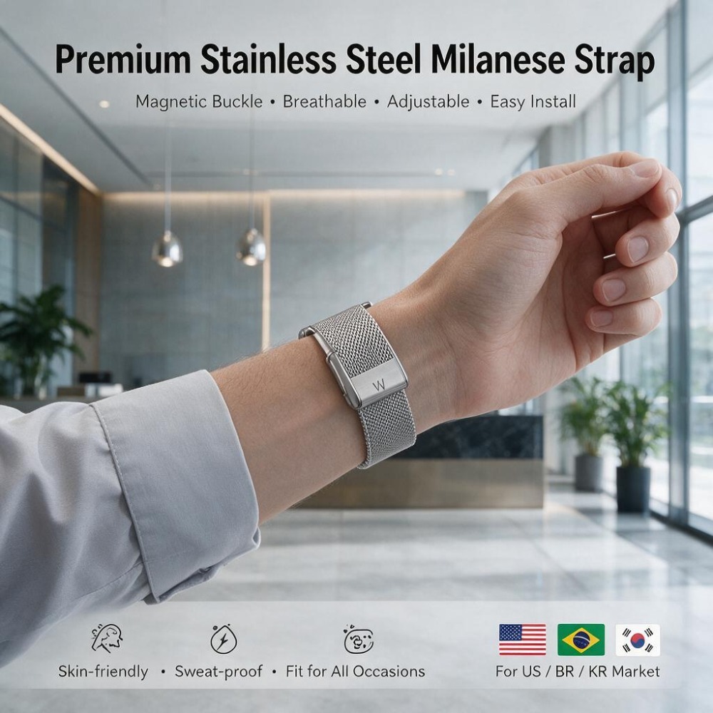 Untuk WHOOP 5.0 MG, Tali Jam T - Mesh Strap Metal ulasan dan harga