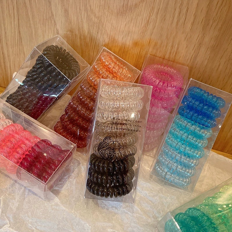 9 Pcs/Box Ikat Rambut Elastis  - Silicone Band Women ulasan dan harga
